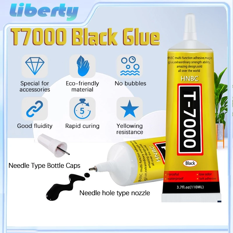 กาวติดมือถือ กาวเอนกประสงค์ T-7000 (15ml/50ml/110ml) (เนื้อกาวสีดำ)