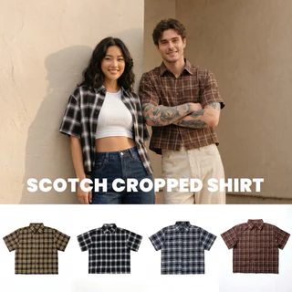 (กทม ส่งด่วน 4 ชม) BBX - (8สี) SCOTCH CROPPED SHIRT เสื้อเชิ้ตทรงครอปลายสก๊อต