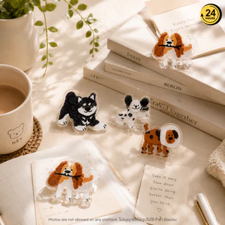 คลิปหนีบโพสต์อิทอะคริลิกน้องหมา Acrylic Dog Clip ตกแต่งโต๊ะ