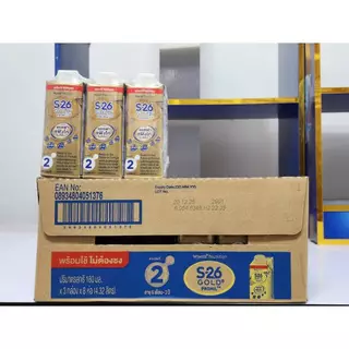 **ยกลัง24กล่อง** นมS-26 UHT โกล์ด โปรมิล ยูเอชที 180มล.ต่อกล่อง EXP.20/12/26 (สำหรับ 6เดือน ถึง 3ปี)