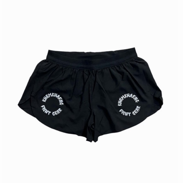 กางเกงวิ่งเข้มแข็ง  @khemkhaengrunningclub V.6(Fight gear)รีเฟล็ค สีดำ