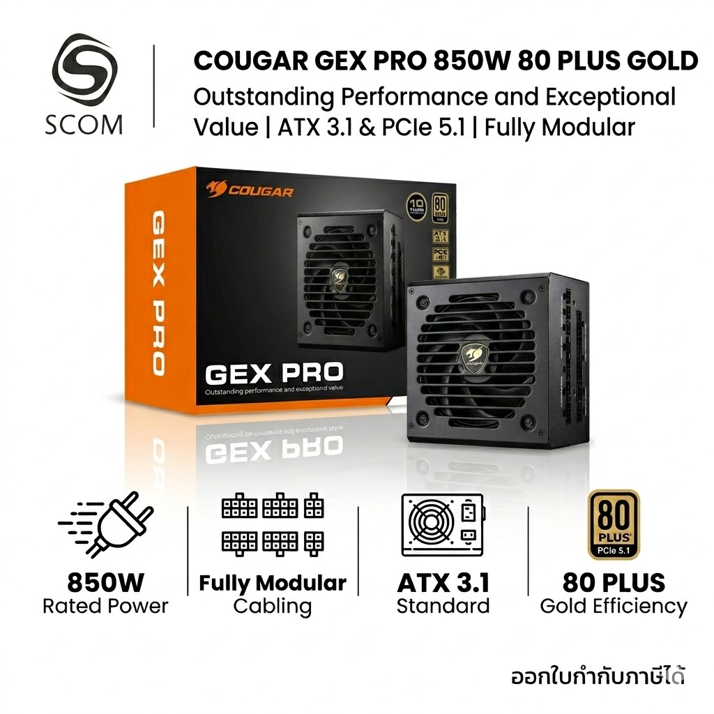 (PSU) COUGAR GEX PRO 850W 80 PLUS GOLD