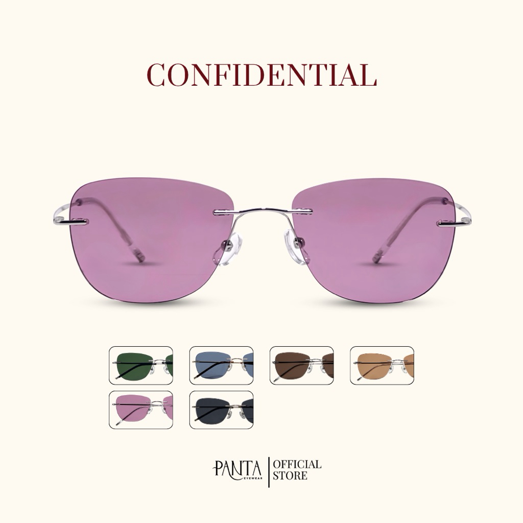 PANTA | CT : CONFIDENTIAL แว่นกันแดด UV400 ไร้กรอบน้ำหนักเบา