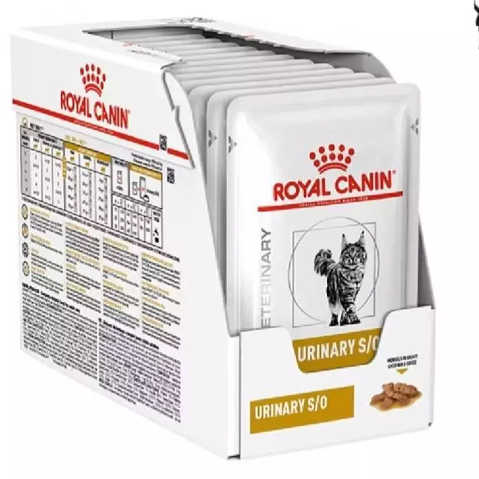 Royal Canin Urinary S/O 85 g 12 ซอง อาหารเปียกแมวที่มีปัญหาทางเดินปัสสาวะ เช่น นิ่ว กระเพาะปัสสาวะอักเสบ