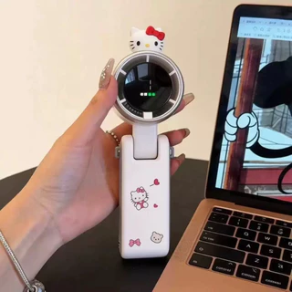 😻พร้อมส่ง😻พัดลมคิตตี้มือถือ แบตเตอรี่ 4000mAh ใช้งานยาวนาน