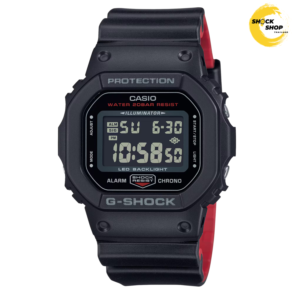CASIO G-SHOCK นาฬิกาข้อมือผู้ชาย รุ่น DW-5600UHR-1 ซีรีส์ 5600 จีช็อค