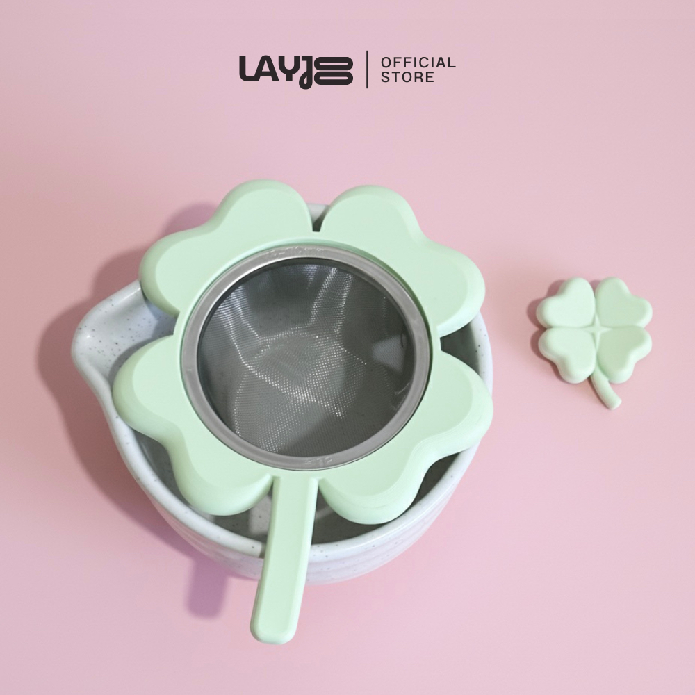 LAYJOO LUCKY CLOVER เคสตะแกรงร่อนมัทฉะ