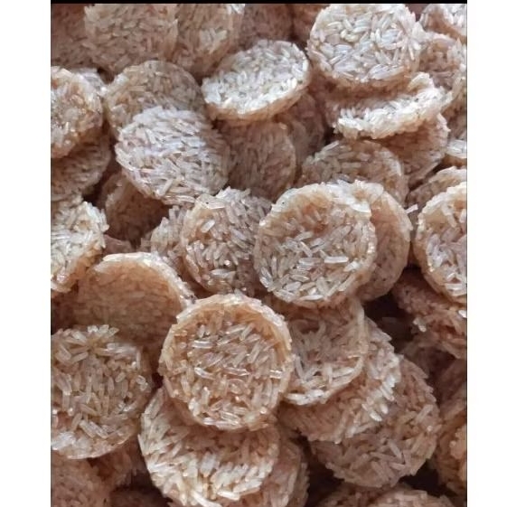 ข้าวแต๋นน้ำแตงโมแผ่นดิบสีขาว4cm. (ถุง1กิโลกรัม)ราคาส่งจากโรงงาน ส่งตรงจากลำปาง**