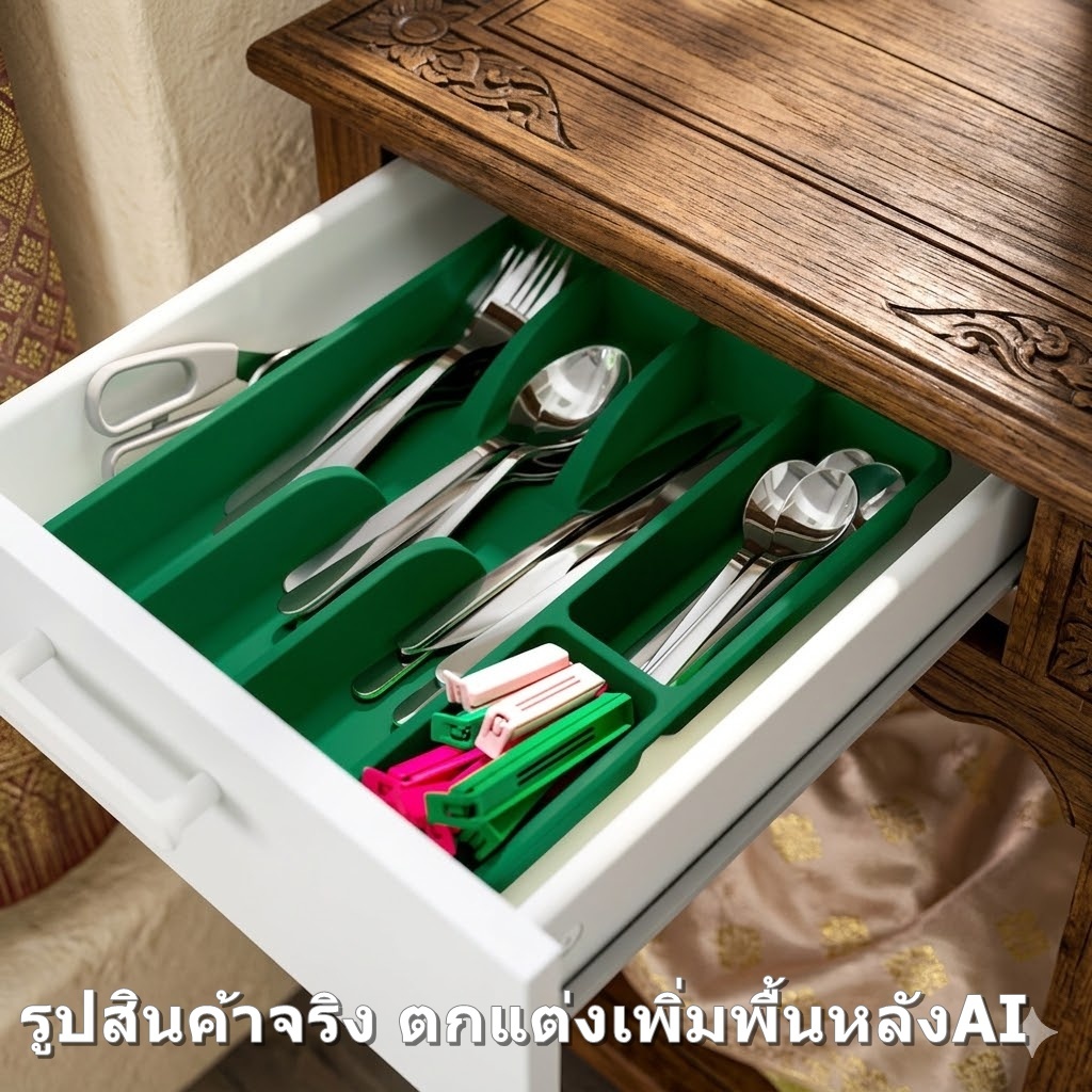 IKEA VARIERA SMACKER CUTLERY TRAY ถาดวางมีดซ้อมช้อนตะเกียบ ราคา ถูกที่สุด ดีลบีเคเค แกลเลอรีภาพที่ 2