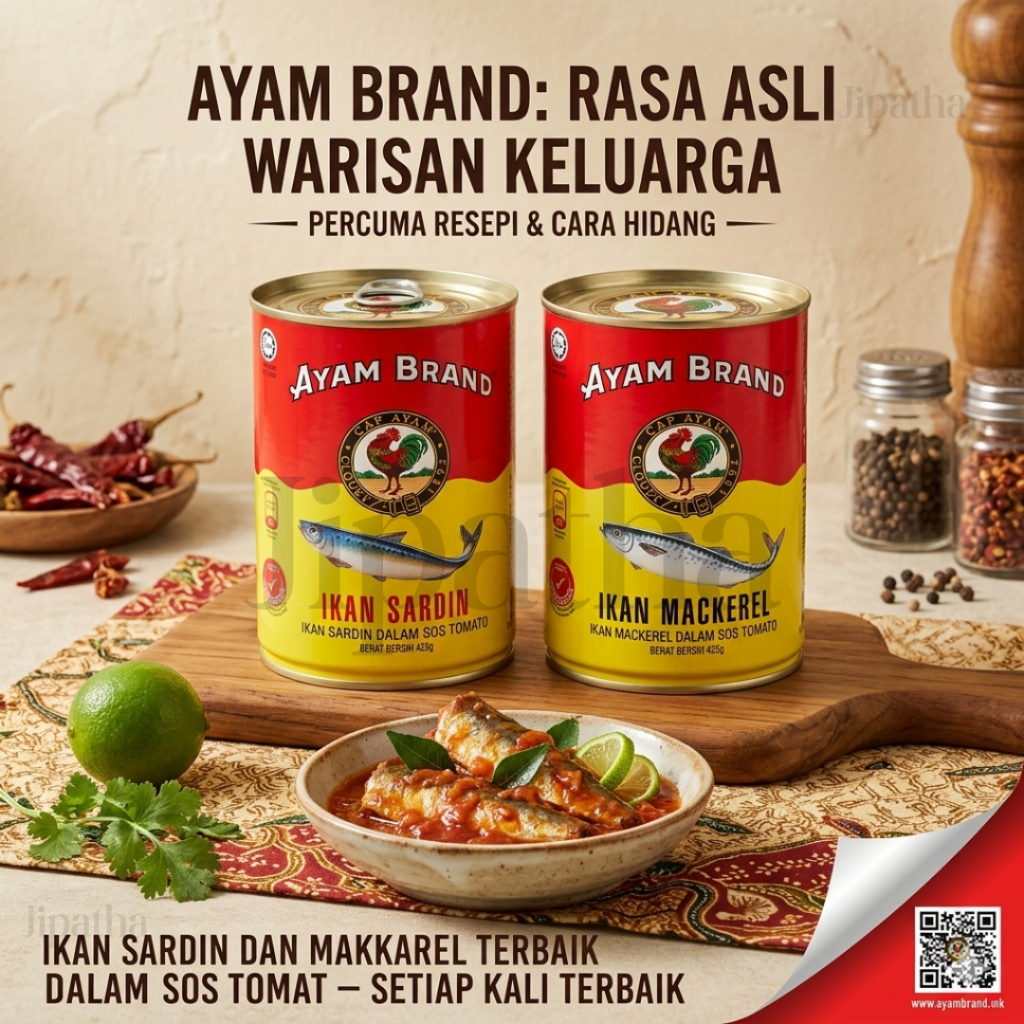 Ayam Brand Tomato Sauce Calcium Omega3 สินค้ามีฮาลาล น้ำหนัก 425 กรัม