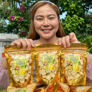 (ลดแรง)1แถม2ถุง ทุเรียนคิ้ว ทุเรียนฟรีซดราย ทุเรียนหมอนทอง หอมหถุหวานกรอบฟูละลายในปาก ถุงละ35กรัม ตุ๊กกี้ตัวแสบ