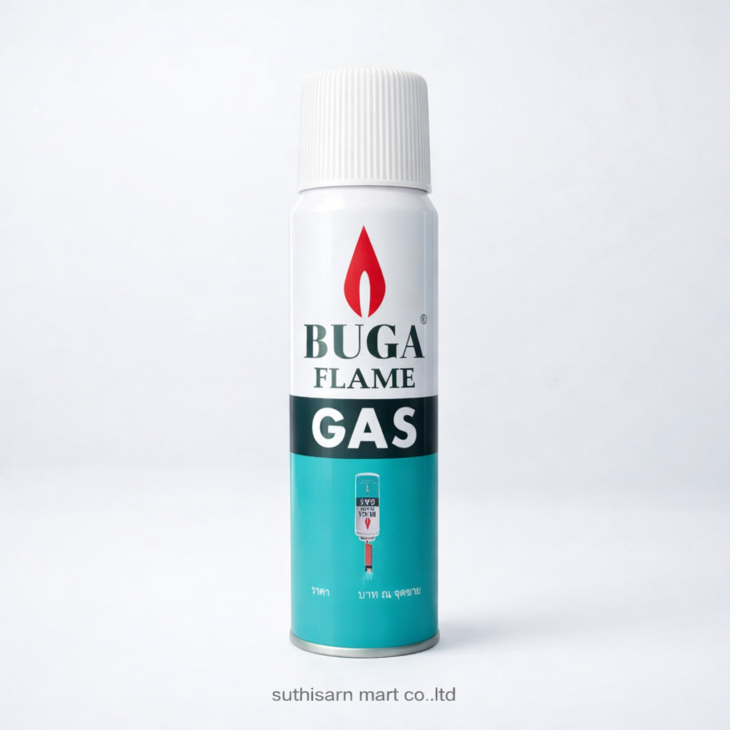 Buga Flame แก๊สเติมไฟแช็ค ขนาดพกพา 50g (75ml) เติมง่าย ไม่รั่วซึม พร้อมส่ง