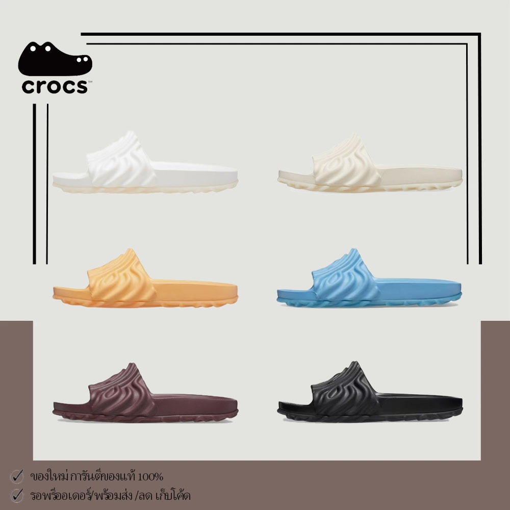 *Best Seller*ของแท้ 100%✔️Salehe Bembury x Crocs Pollex Slide รองเท้าแตะรัดส้น น้ำหนักเบาสบาย กันลื่นได้