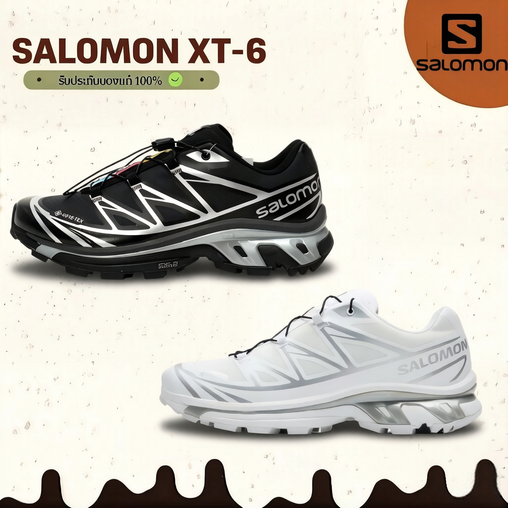 🔥 (แท้100%) Salomon XT-6 GTX รองเท้าวิ่งหุ้มข้อต่ำ สบาย สไตล์มินิมอล Unisex