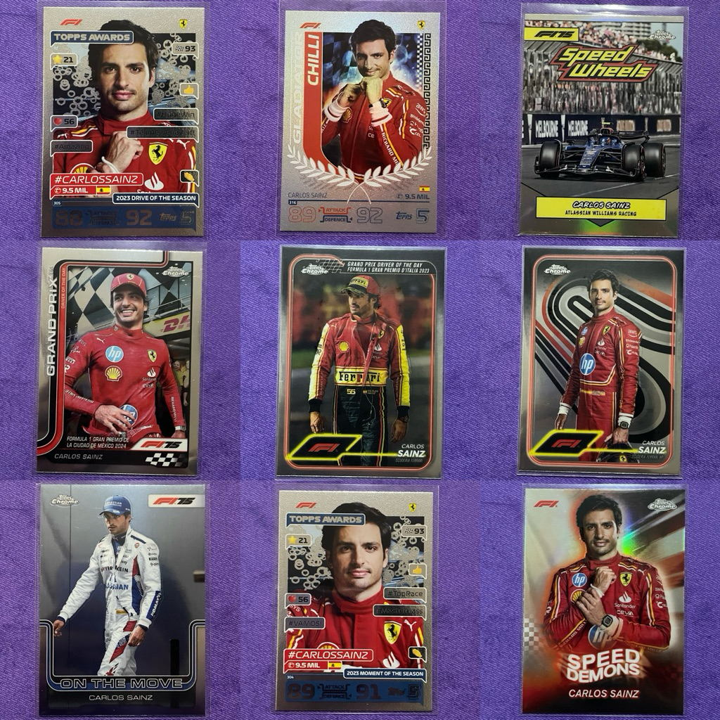 การ์ด Topps F1 Formula 1 Carlos Sainz
