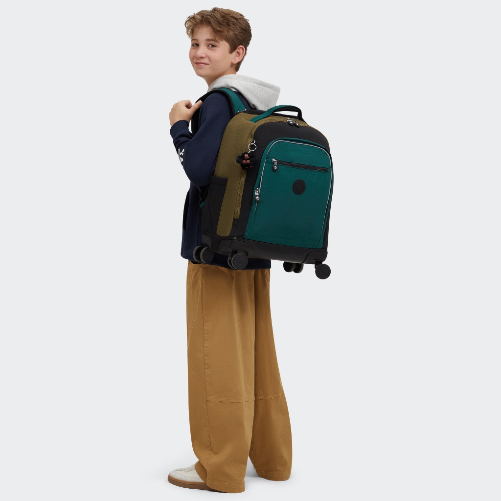 กระเป๋าเป้ล้อลาก KIPLING รุ่น NEW ZEA Black Khaki Bl