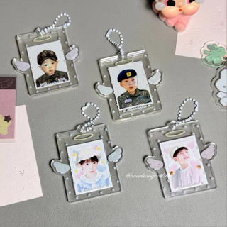 Mini Angel Photocard Frame เฟรมการ์ดปีกนางฟ้า สำหรับโฟโต้การ์ด 1 นิ้ว ห้อยกระเป๋าได้
