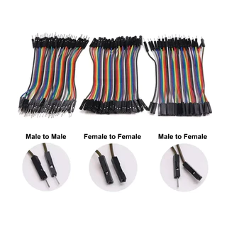 พร้อมสต็อก Jumper Wire Dupont Line 10/15/30 ซม.ชาย, ชายกับหญิง, หญิง Dupont สายสําหรับ Arduino