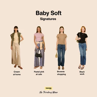 Toogtons ทุกตอนส์ เสื้อยืดผู้หญิง รุ่น Baby Soft Signature เสื้อยืด เสื้อ baby tee ผ้านุ่มใส่สบาย