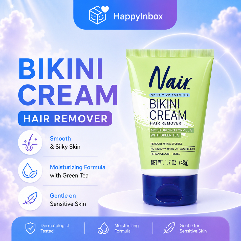 Nair Bikini Cream Hair Remover ครีมกำจัดขนสูตรอ่อนโยน บิกินีไลน์ 48g