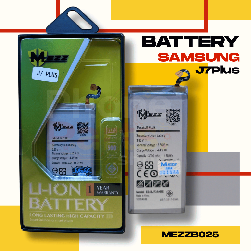 แบตเตอรี่ Battery Samsung J7Plus