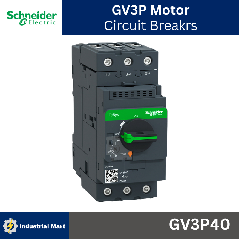Schneider Electric TeSys GV3P มอเตอร์เบรกเกอร์ EverLink Terminals Motor circuit breaker GV3P40 GV3P5