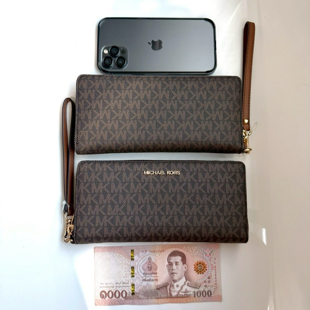 35F8GTVT3B (Brown) Women's Jet Set Travel Wallet