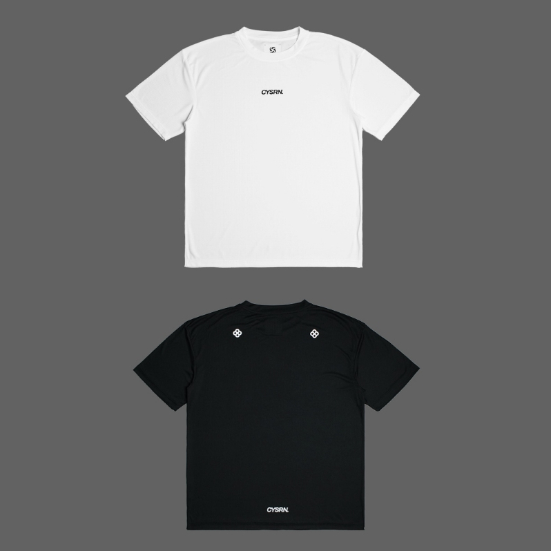 [Restock]CYS Running Oversize T-Shirt เสื้อวิ่ง แขนสั้น สีขาว/สีดำ Unisex ss26/1
