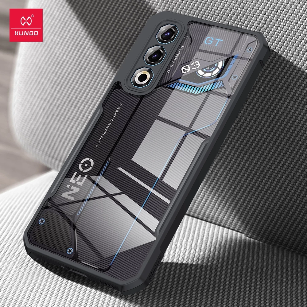 XUNDD Case ใช้สำหรับ Nubia V70 Max Air Neo2 Neo 3 GT Neo 5 Pro เคสโทรศัพท์มือถือกันตก ต่อต้านรอยขีดข่วน ขอบยาง TPUหลังใส
