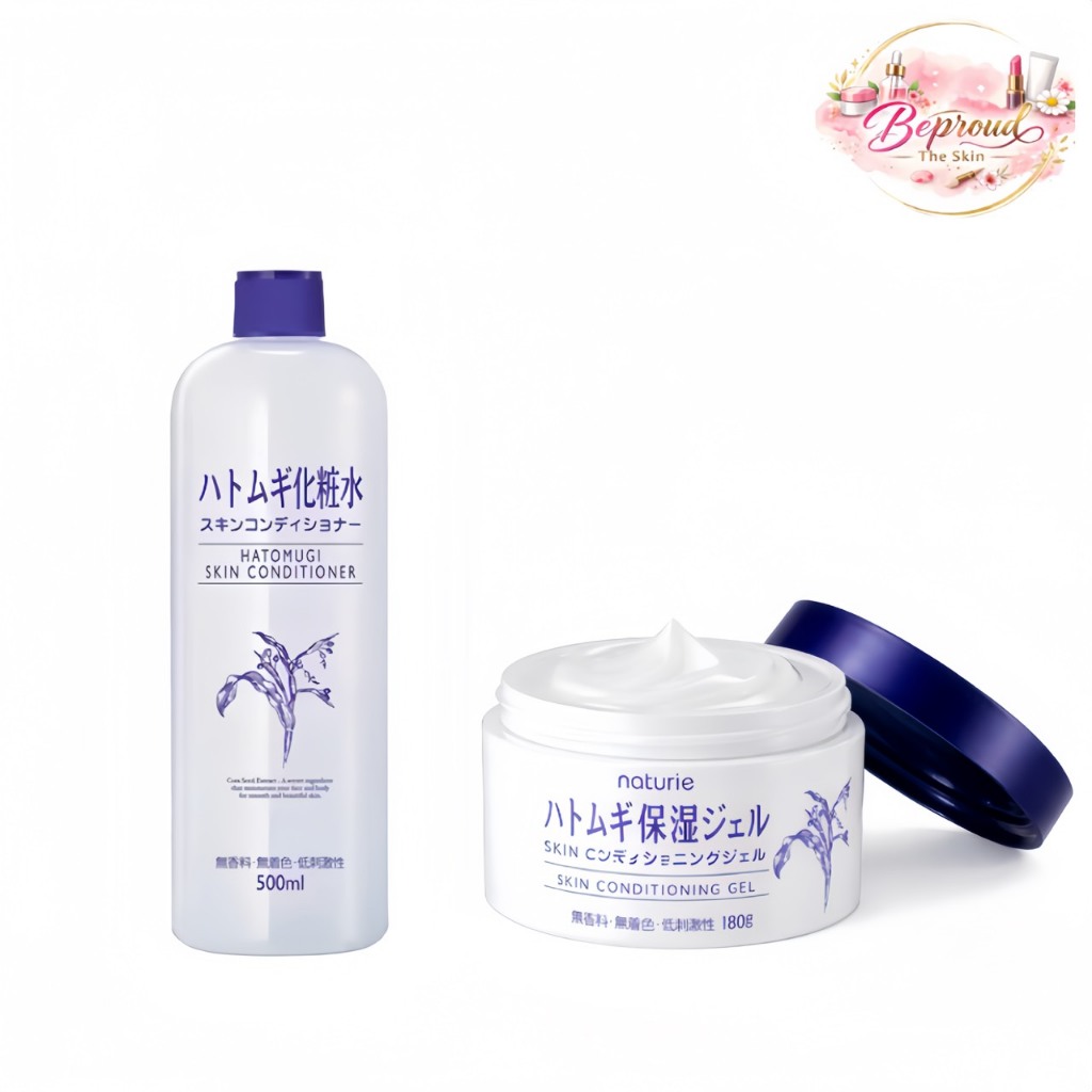น้ำตบลูกเดือย หรือ เจล ฮาโตะมูกิ Skin Conditioner Lotion 500ml, Gel 180g ช่วยเติมความชุ่มชื่นแก่ผิว