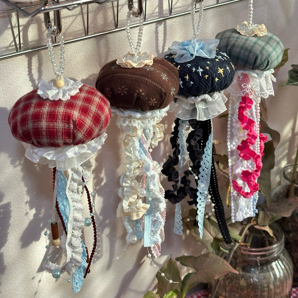 (NEW)🪼🧵jellyfish keychain พวงกุญแจแมงกะพรุน(ผ้า)