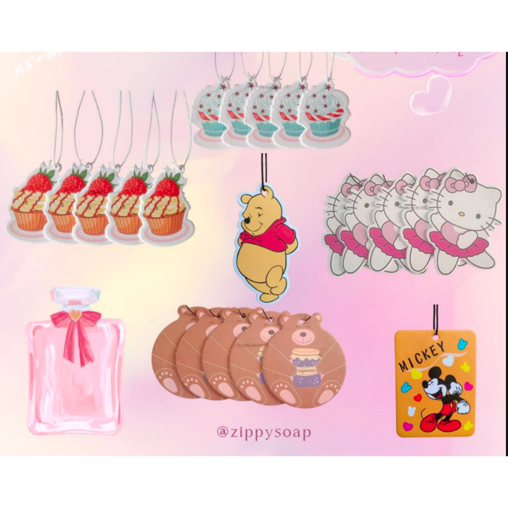แผ่นกระดาษกระจายกลิ่นน้ำหอม (แบบแขวน) ไร้กลิ่น 1 ชิ้น 006107