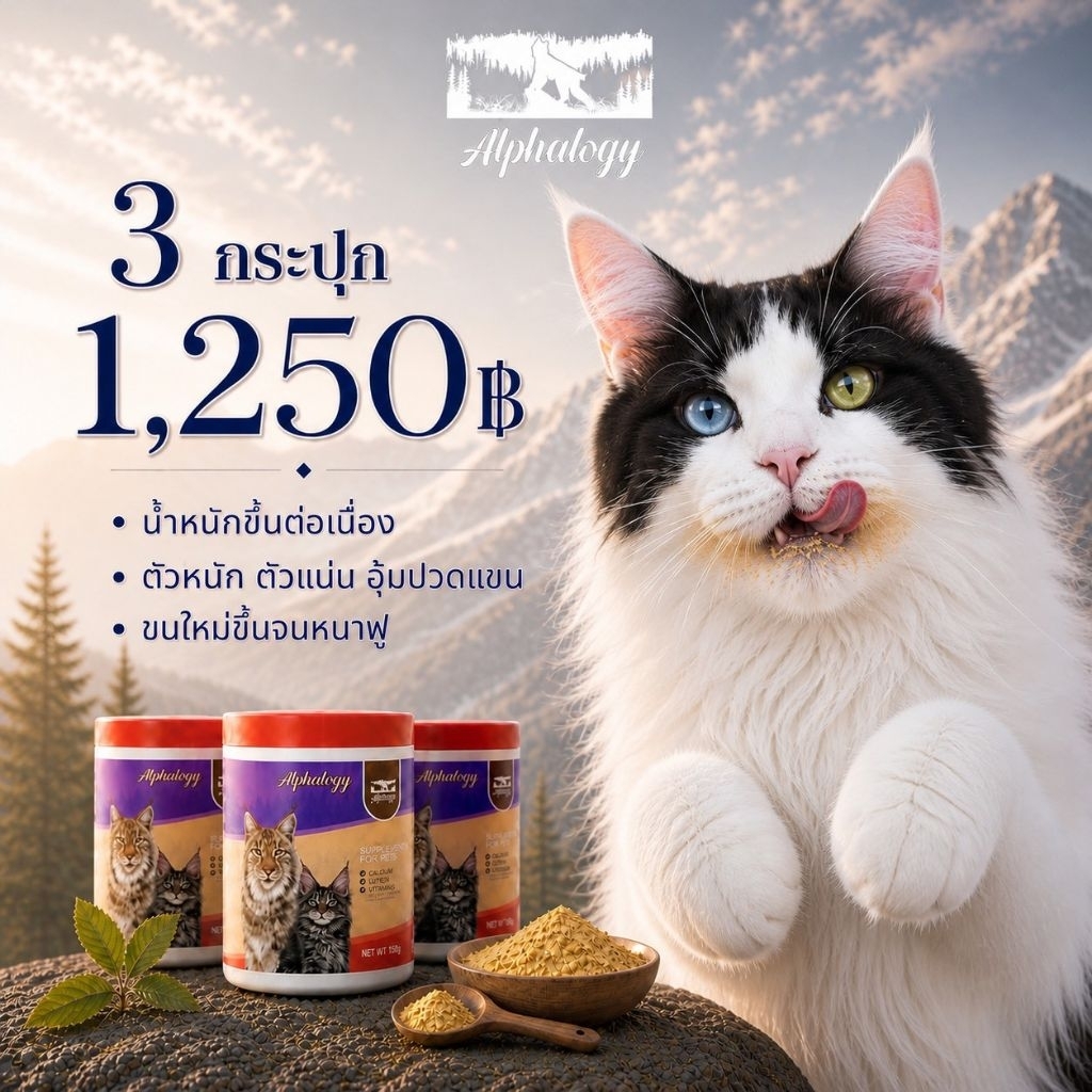 🔥 เซ็ต 3 กระปุกคุ้มสุด ลูกค้าซื้อซ้ำเยอะช่วยบำรุงขน เพิ่มน้ำหนัก กินง่าย น้องแมวชอบค่ะ 🐱💕