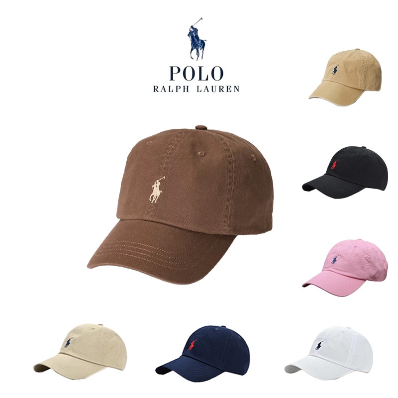 【ของแท้/พร้อมส่ง】🔥 Polo ralph lauren หมวกเบสบอลThe Iconic Cotton Chino Ball CAP