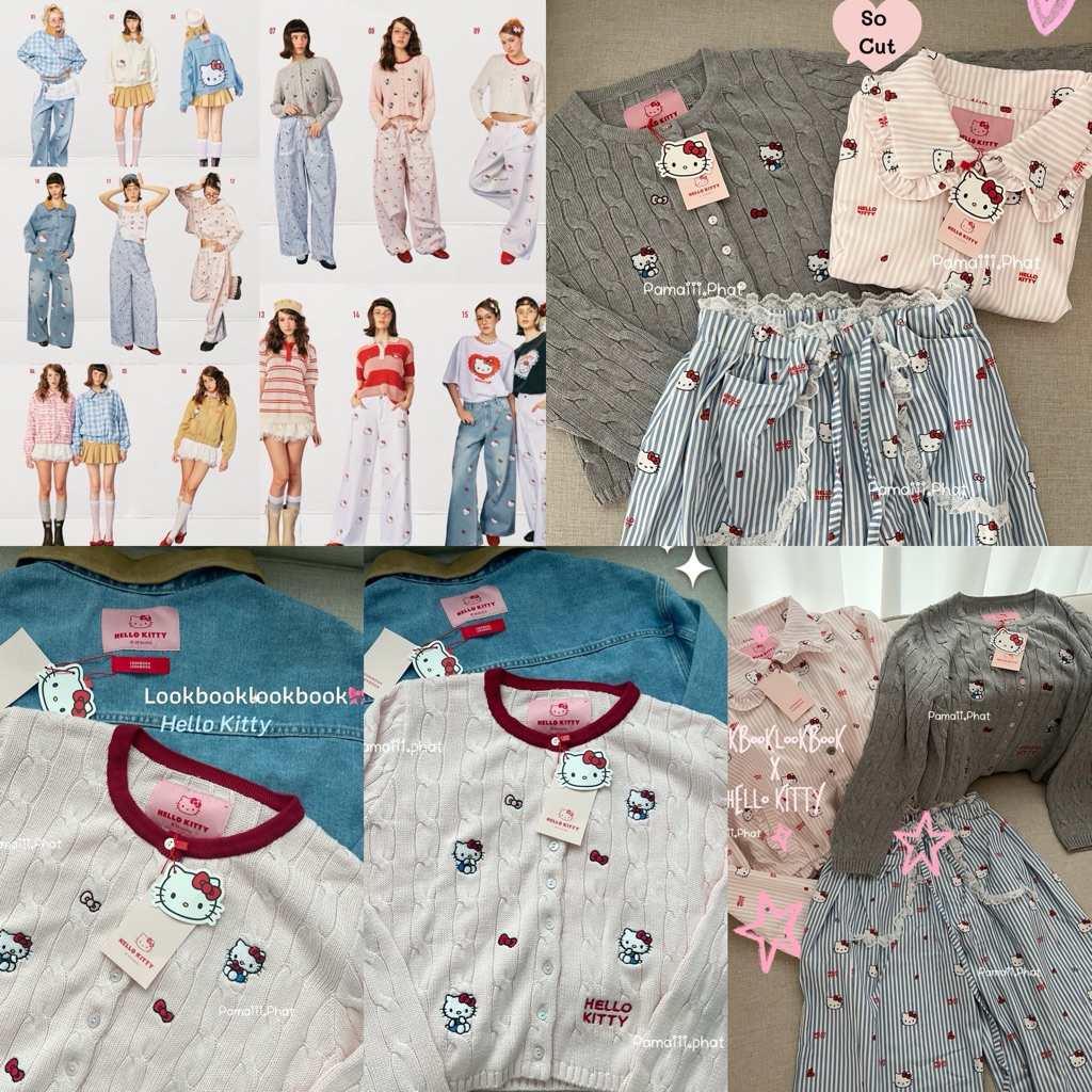 🎀สินค้าแท้💯%🎀 lookbooklookbook Hello Kitty 🌟NEW🌟 ✅พร้อมส่ง✅ 🎀มีหลักฐานคำสั่งซื้อจากแบรนด์🎀