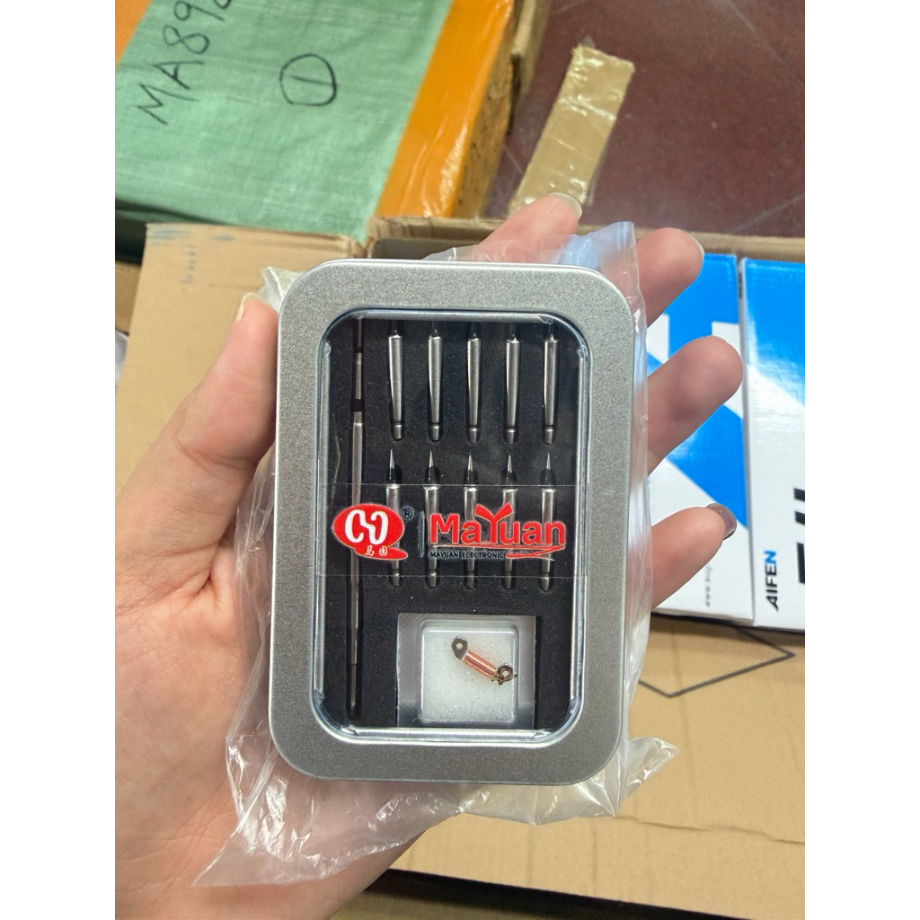 ปลายหัวแร้งMaYuan สำหรับต่อลาย แบบเปลี่ยนหัวได้ 1-10หัว กำลังไฟ 50-200 วัตต์  280-300w  ใช้ได้รุ่น T210 c210 jbc T26D