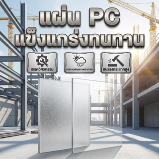 PC แผ่นอะคริลิคใส แผ่น PC ผิวฝ้า โปร่งแสง ให้แสงนุ่มนวล เพิ่มความเป็นส่วนตัว น้ำหนักเบา ติดตั้งสะดวก