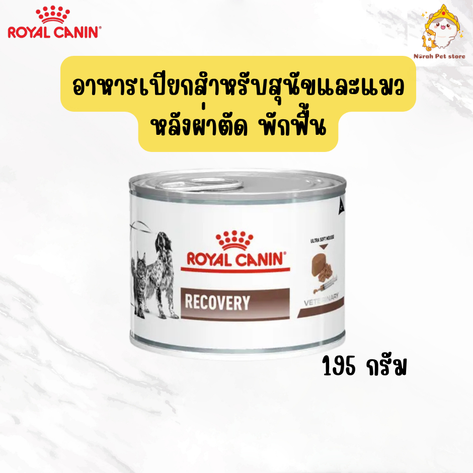 Royal Canin Recovery อาหารกระป๋องสำหรับสัตว์พักฟื้น​ 195​g. 1กระป๋อง/3กระป๋อง