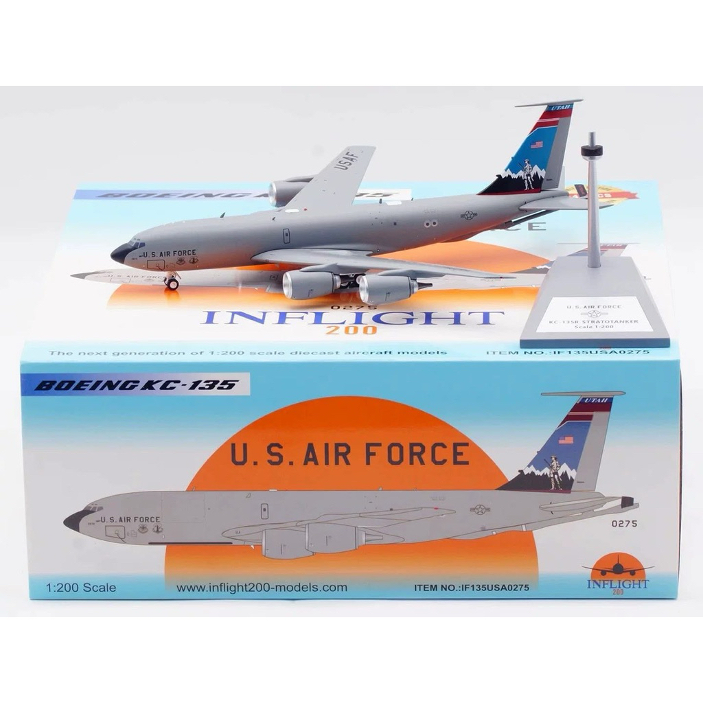 【Pre-Order】 Diecast Model InFlight200 1:200 – IF135USA0275 Boeing KC-135R Stratotanker ✈️⛽