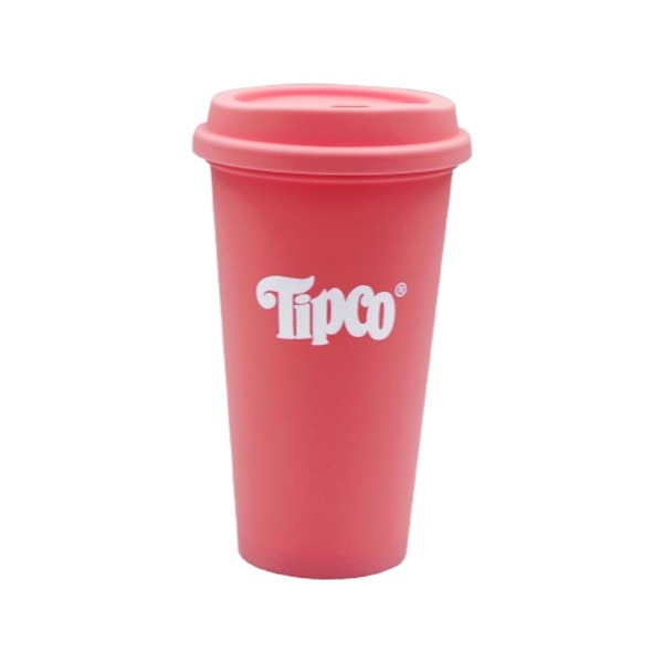 (GWP  สินค้าของแถมห้ามจำหน่าย ) Tipco แก้วยกดื่ม  คละสี Pastel 16 oz