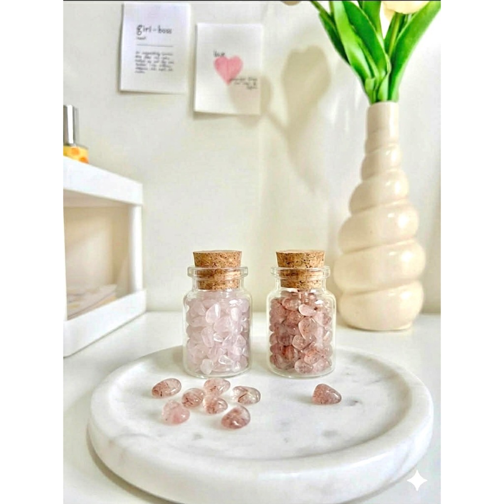 เซ็ตหินความรัก Rose Quartz & strawberry quartz