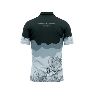 เสื้อโปโล คอปก พิมพ์ลาย "หมอตัวเล็ก คนไข้ตัวใหญ่"