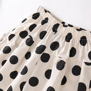 Hania kids พร้อมส่ง ชุดเซ็ตเสื้อลายจุด+กางเกง ใส่สบาย เนื้อผ้าดี ชุดเด็กผู้หญิงน่ารัก K4124932