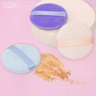 [2ชิ้น/แพ็ค] L'OCEAN พัฟแป้งฝุ่น เนื้อ FLOCKING เนื้อนุ่มผิว ทรงกลม - ขนาด 5.5 cm