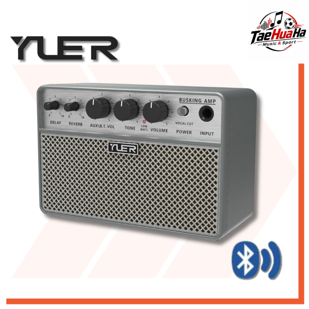 แอมป์กีตาร์ไฟฟ้า เบสไฟฟ้า Yuer BA-10Pro Mini Busking Amp แบบพกพา ชาร์จ USB Type-C