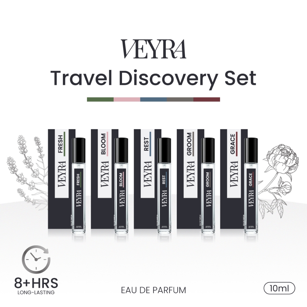 VEYRA Travel Discovery Set | All 5 Signature Scents | 10ml x5