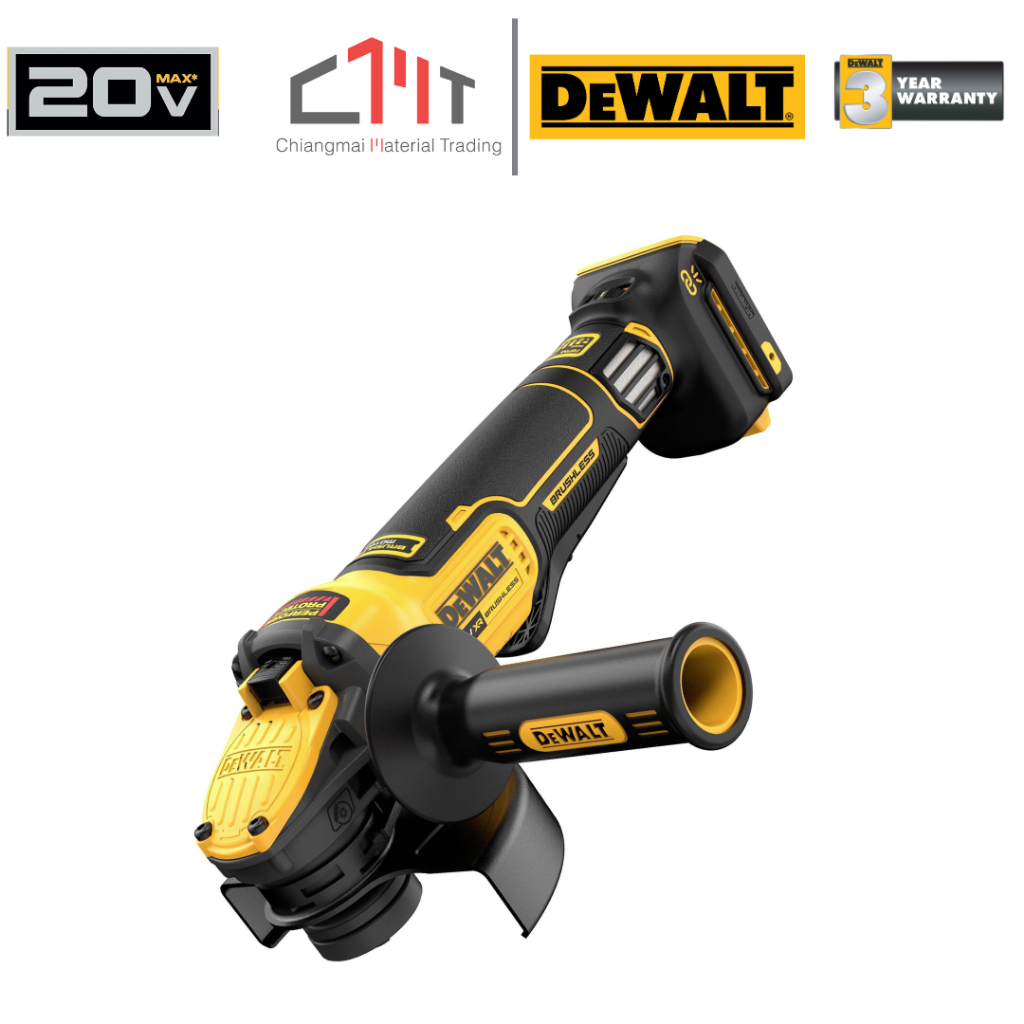 DEWALT เครื่องเจียรไร้สาย ไร้แปรงถ่าน 100 mm. 20V Max No.DCG405N-B1 (เครื่องเปล่า)