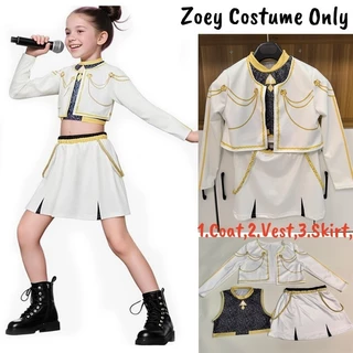 Movie Kpop Demon Hunters Rumi Mira Zoey Cosplay Costume For Kids Girls 3D Printed Korean Stars Stage Singing Costume