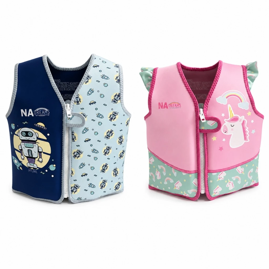 NA Dreams เสื้อชูชีพ สำหรับเด็ก 1-8 ปี Swim Vest ผ้าสังเคราะห์นีโอพรีน ปรับระดับได้ ชูชีพ