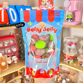 บอลลูน 5 รส (สินค้ามี อย.) สตอเบอรี่ แอปเปิ้ล องุ่น ลิ้นจี่ โค้ก ลูกใหญ่เต็มคำ เบลลี่เจลลี่ ขนม เยลลี่